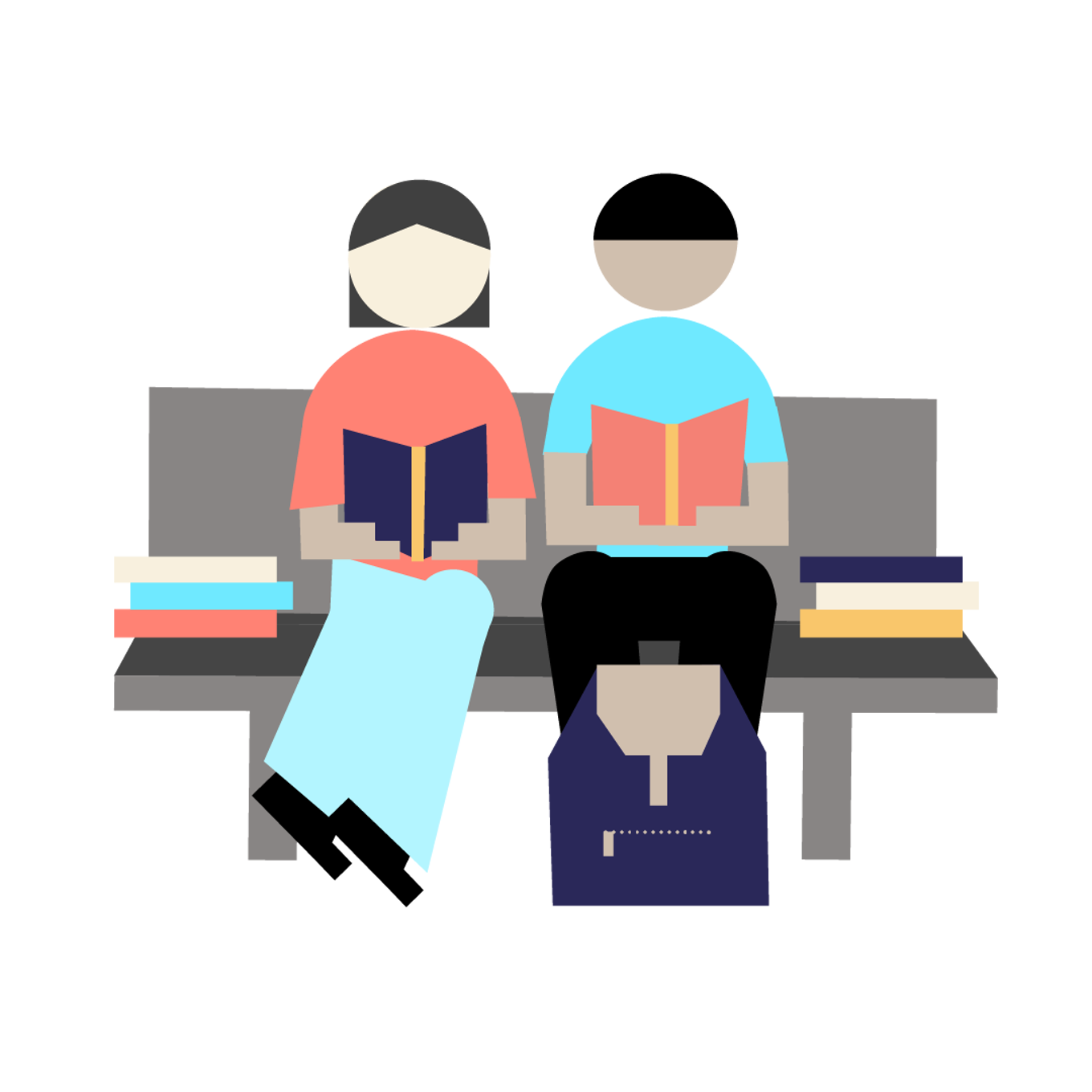 en gruppe mennesker i en sirkel