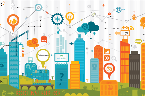 Logo for kodekurs i Osloskolen