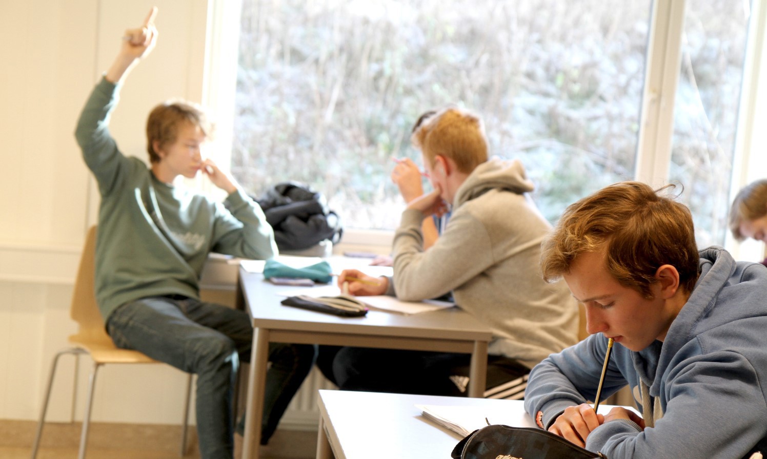 Foto: Heidi M. Skjebstad Elever i klasserom